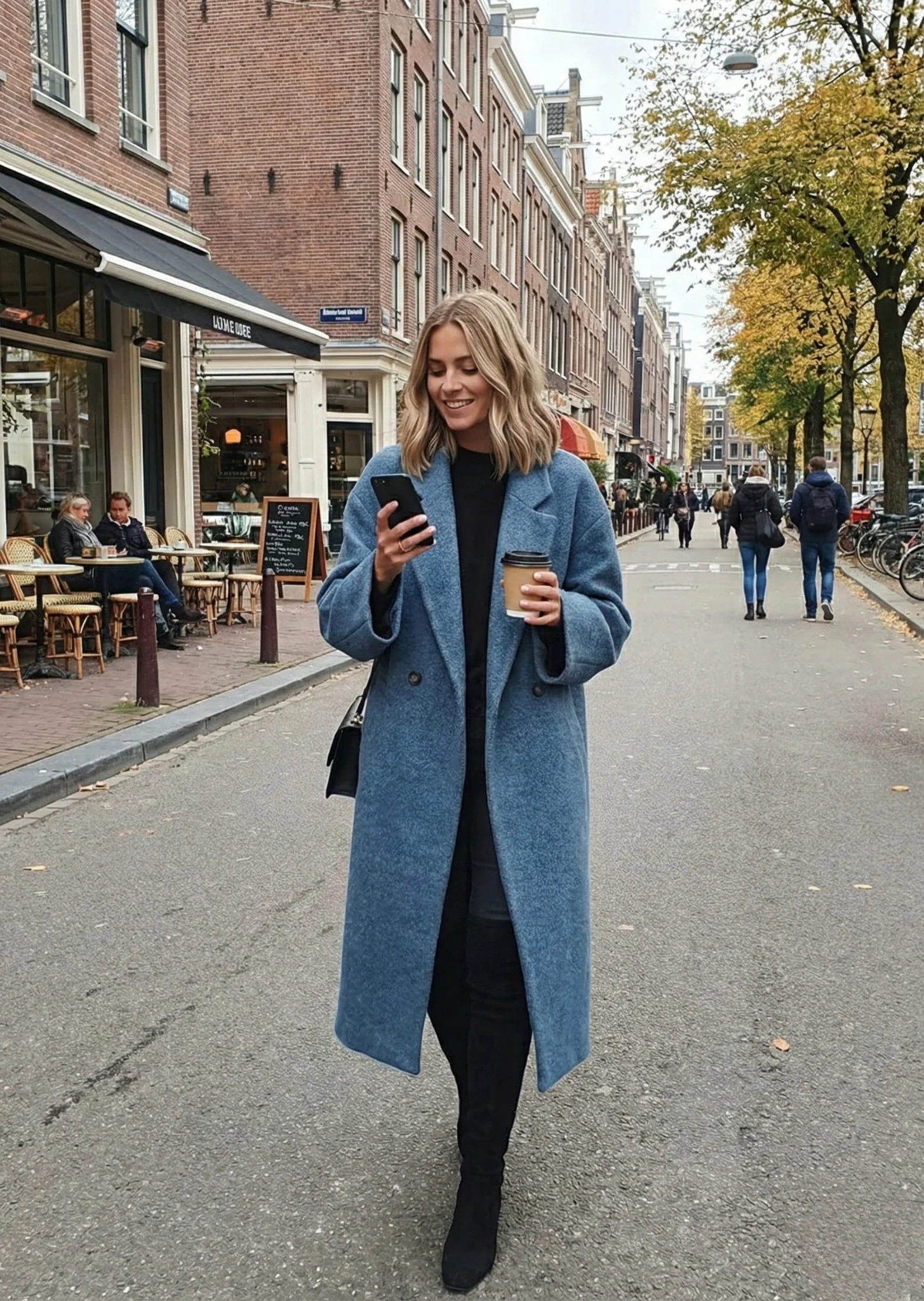 Ceylan Women’s Wool-Blend Oversized Maxi Coat - Image 3