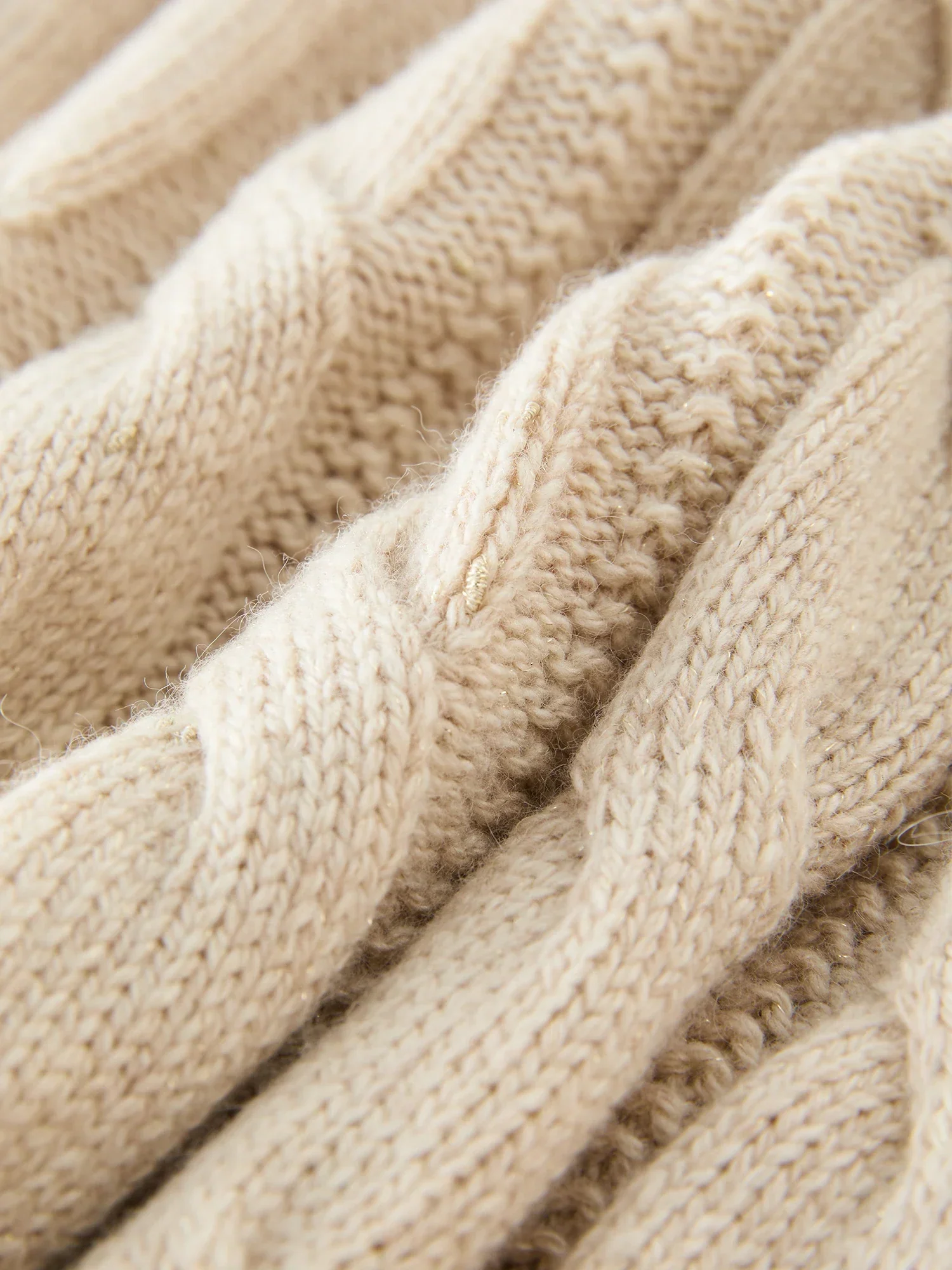 Ceylan Women's Cardigan, Cropped Cable Knit with Buttons - Image 7