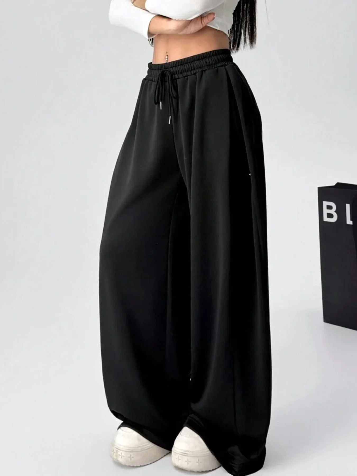 Ceylan Women's Fleece Wide-Leg Sweatpants | Ultimate Comfort - Image 3