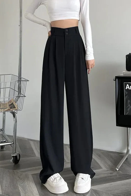 Ceylan Women's High Waist Wide Leg Trousers Pleated Fit - Image 5