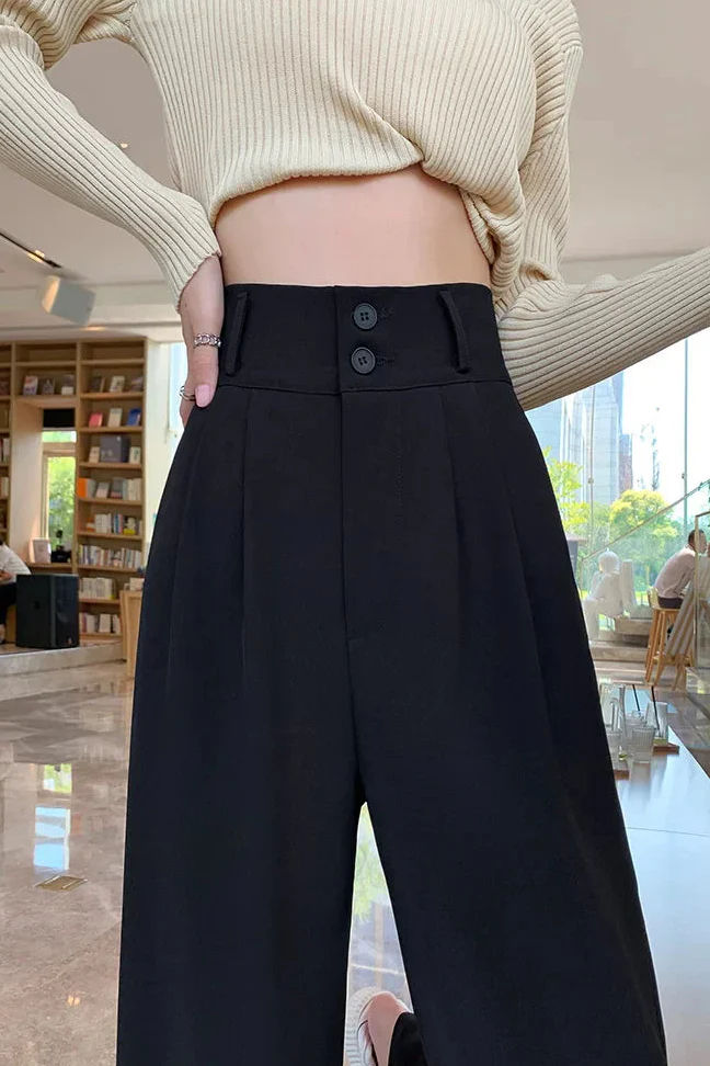 Ceylan Women's High Waist Wide Leg Trousers Pleated Fit - Image 7