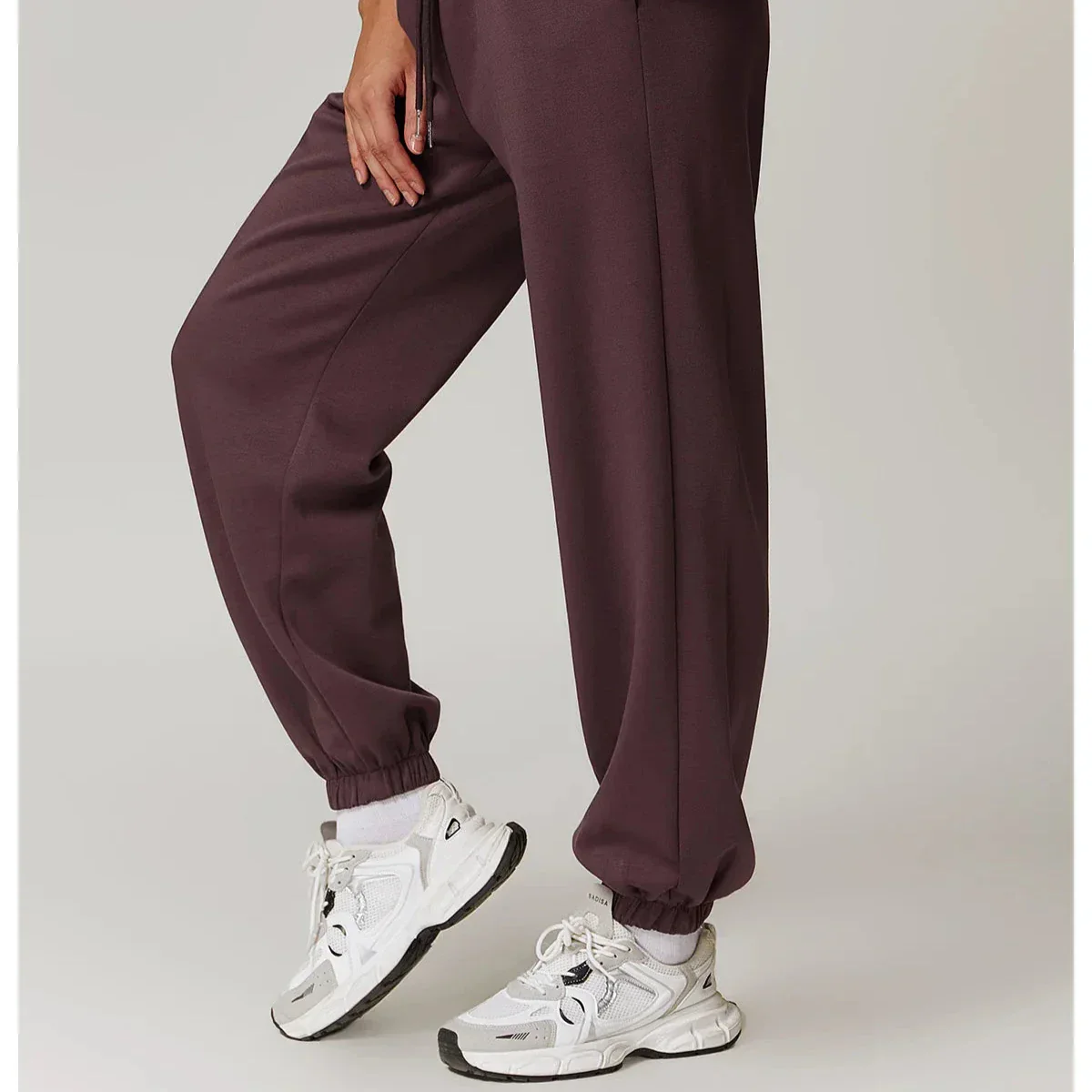 Ceylan Women's High Waisted Joggers Relaxed Fit Pockets - Image 14
