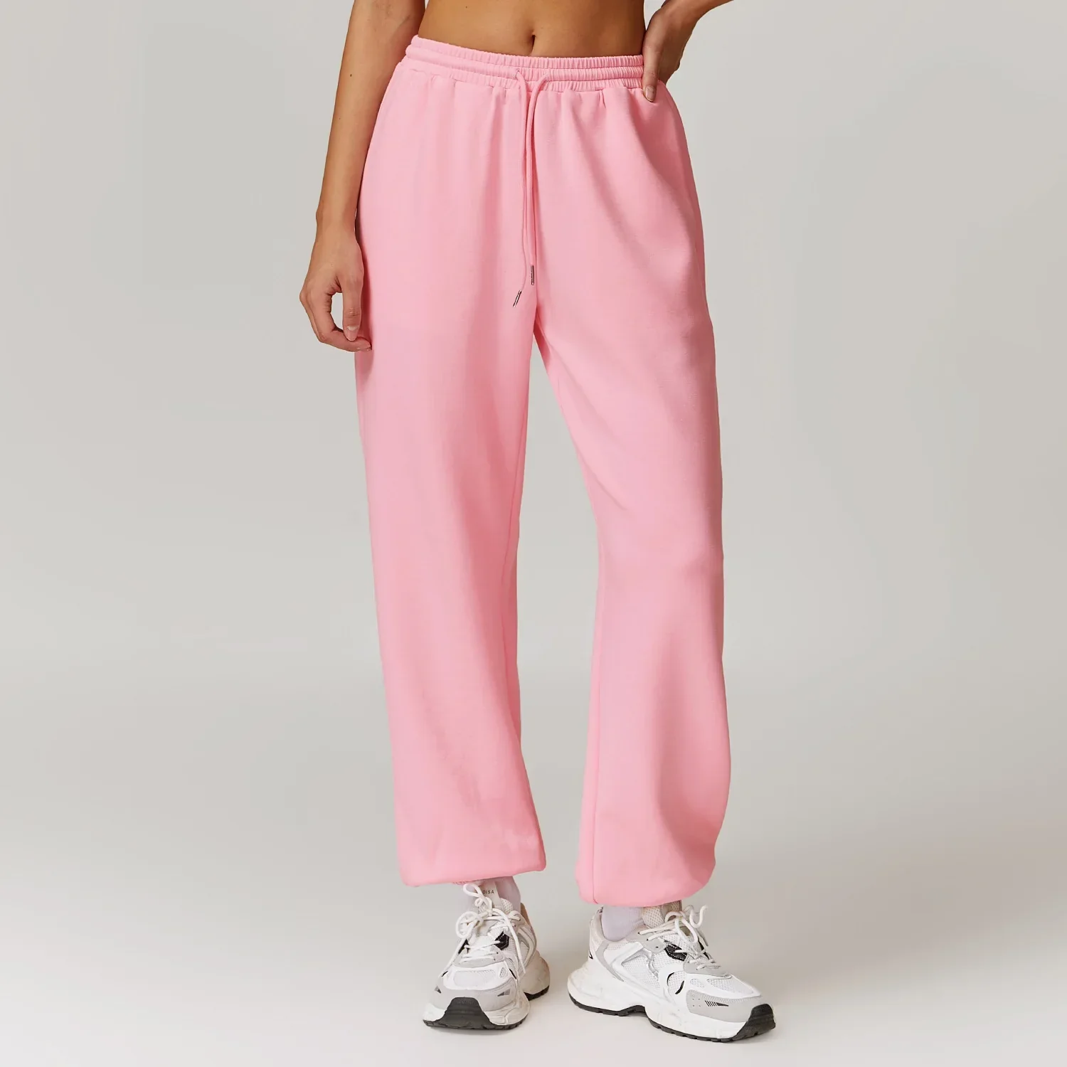 Ceylan Women's High Waisted Joggers Relaxed Fit Pockets - Image 6