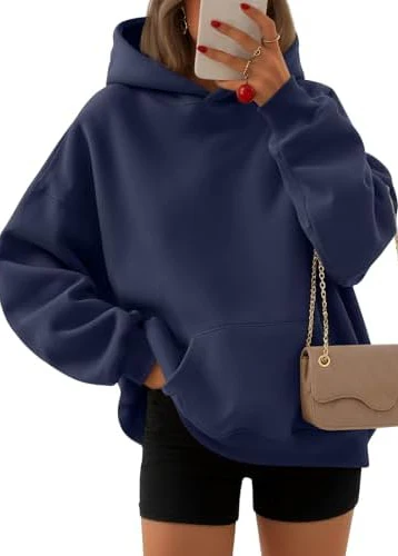 Ceylan Women's Oversized Boyfriend Fleece Hoodie Pullover - Image 3