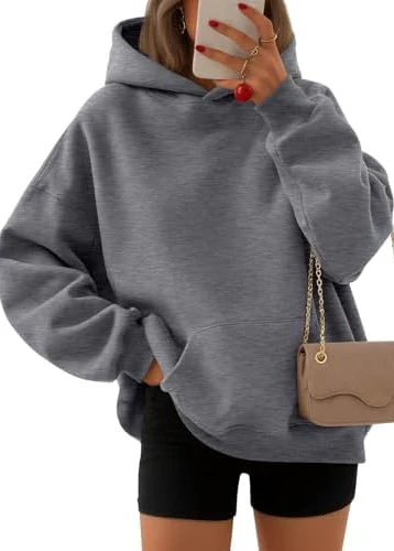 Ceylan Women's Oversized Boyfriend Fleece Hoodie Pullover - Image 5