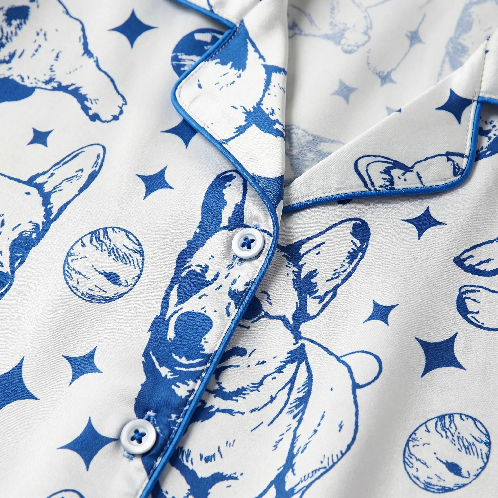 Ceylan Women's Pajama Set Short Sleeve Corgi Print - Image 4