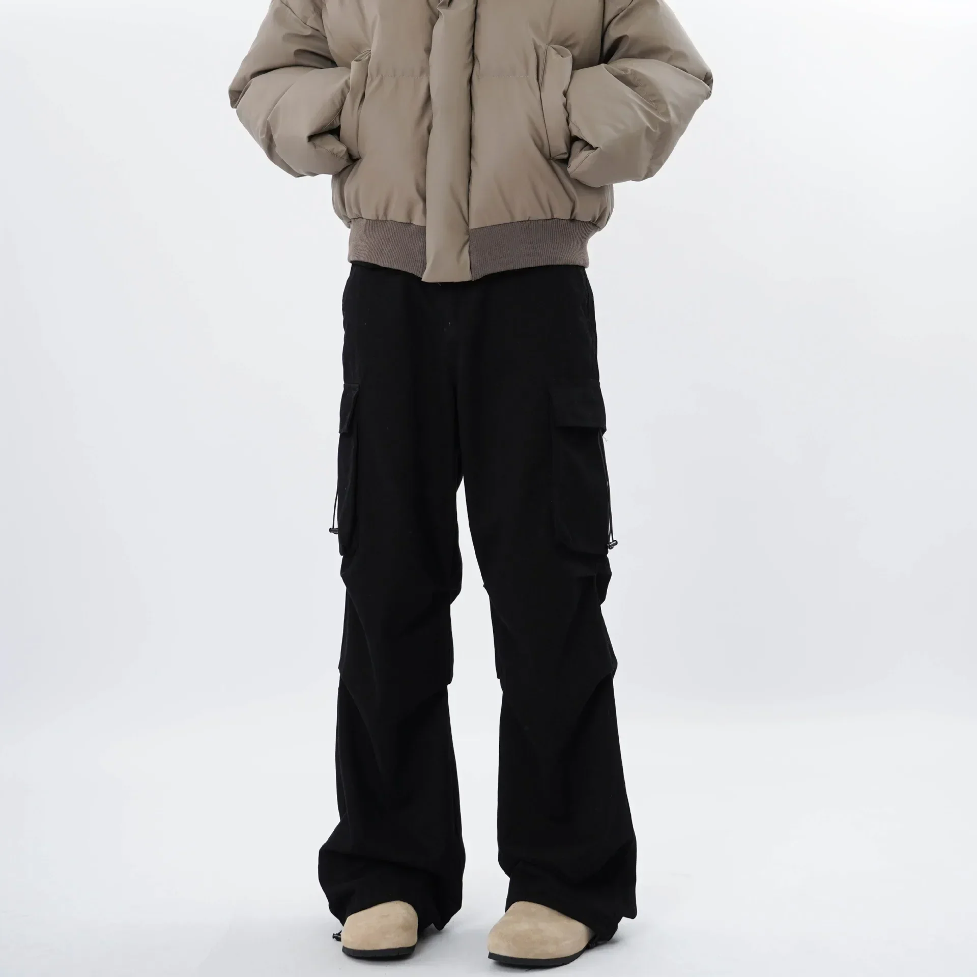Ceylan Women's Wide Leg Cargo Pants Baggy Utility Style - Image 3