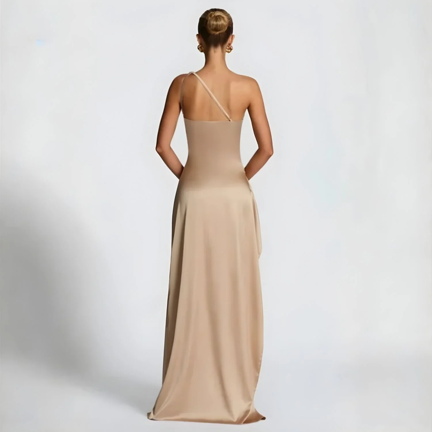 Ceylan Women’s One Shoulder Maxi Dress with High Split - Image 7