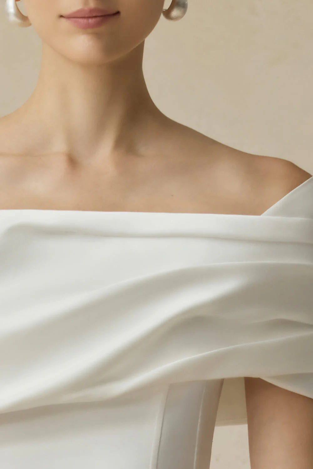 Women’s Off Shoulder Draped Corset Cocktail Midi Dress - Image 7
