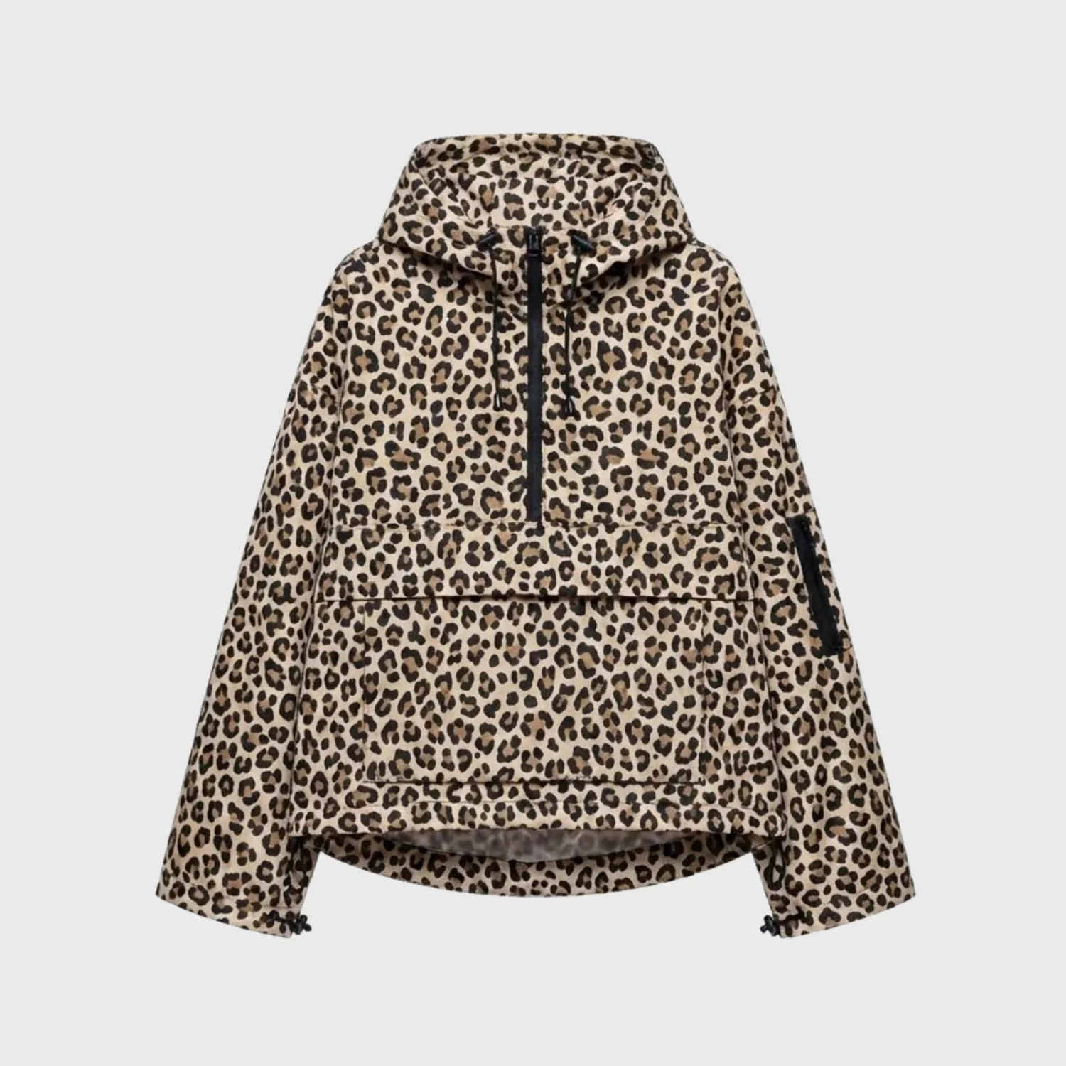 Women¡¯s Oversized Half-Zip Anorak with Front Pouch Pocket - Image 5