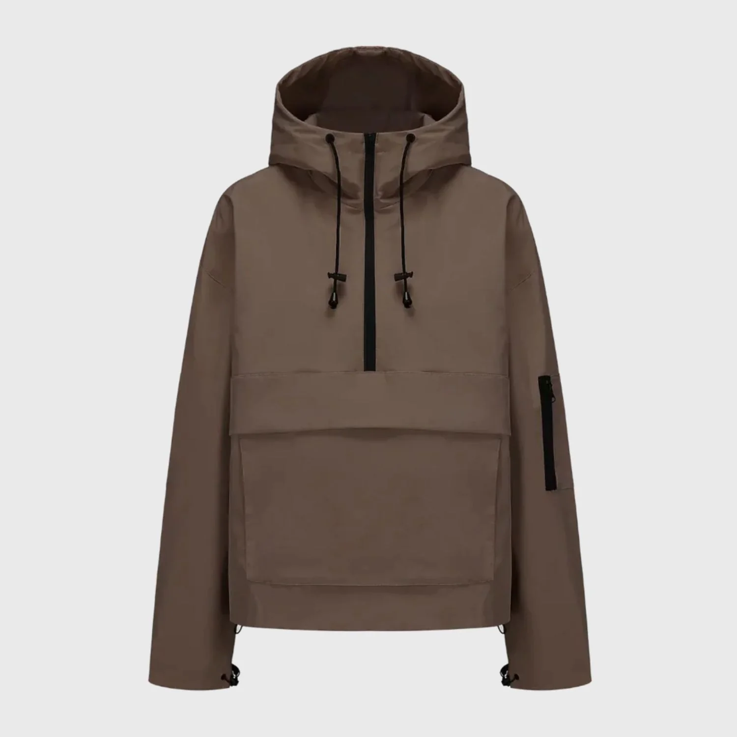 Women¡¯s Oversized Half-Zip Anorak with Front Pouch Pocket - Image 7