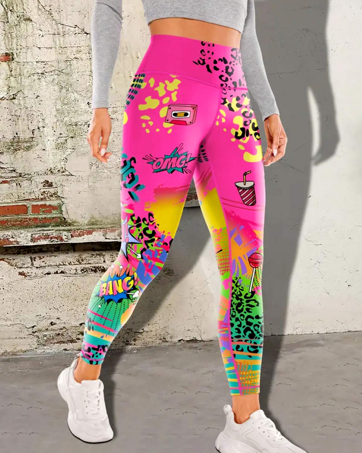 Women¡¯s Ribbed High Waisted Seamless Compression Gym Leggings - Image 7