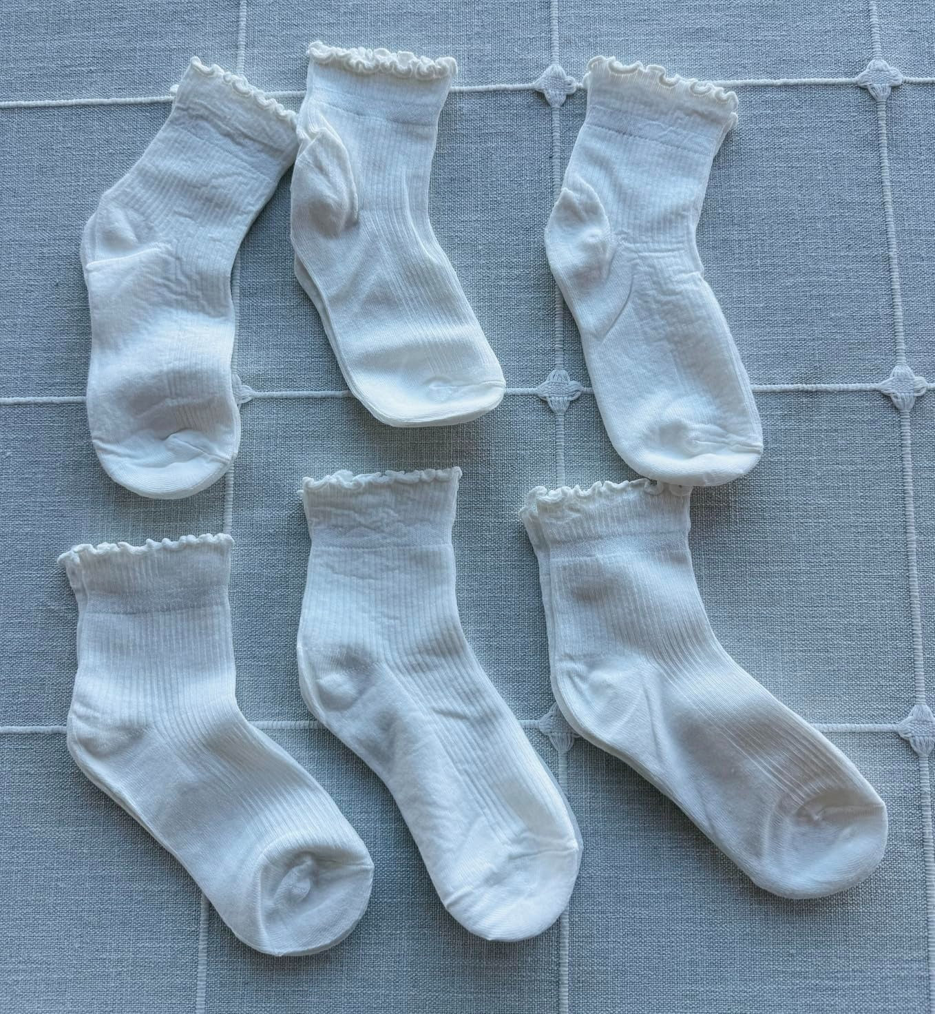 Women’s Ribbed Ruffle Ankle Socks Soft Cotton Frill Cuff - Image 4
