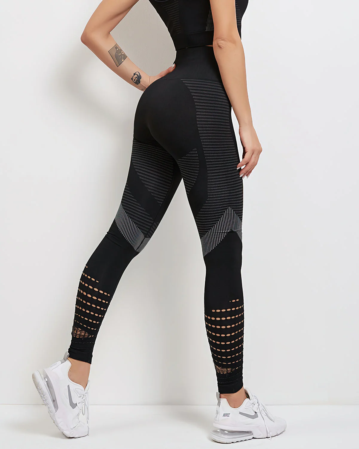 Women’s Seamless Workout Set with High Waist Tummy Control Leggings - Image 4