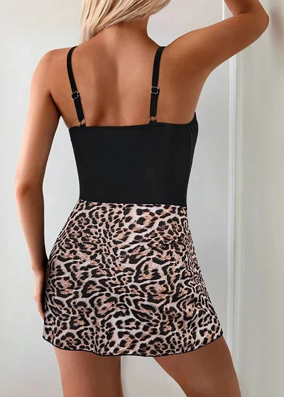 Women's Floral Swimdress With Side Tie Wrap and Tummy Control - Image 8