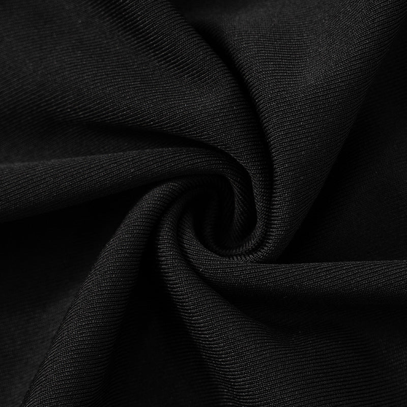 Women's Plunging Neck Cutout Maxi Dress with Long Sleeves - Image 7